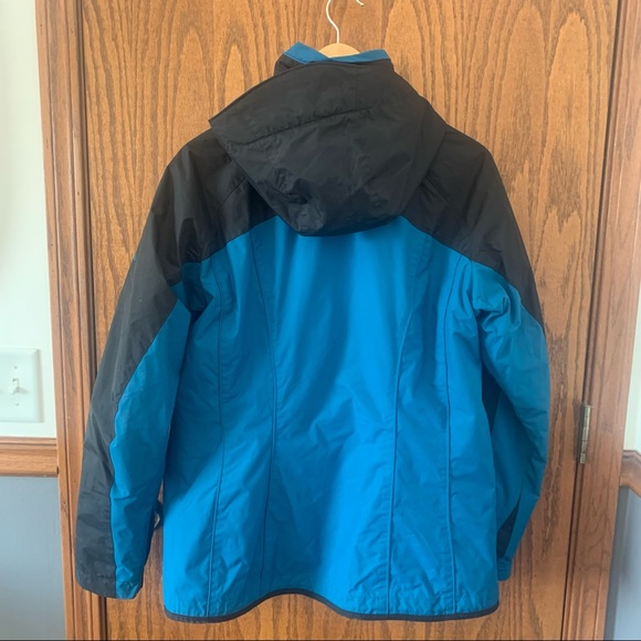 Columbia Women’s Interchange Waterproof Coat Blue/Black Size L - Picture 2 of 14